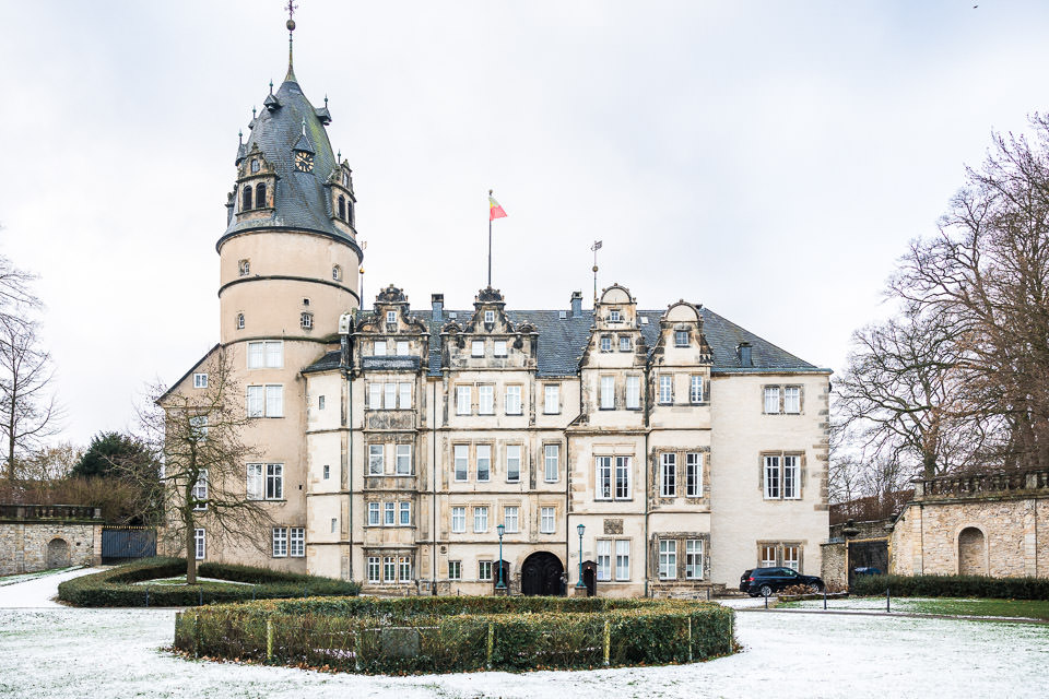 Schloss Detmold im Schnee